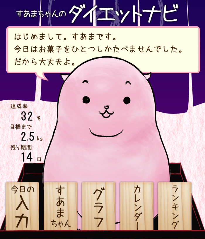 14年はゆるキャラダイエット すあまちゃんダイエットナビ Iphoneアプリで配信開始 News マガジンワールド 14年はゆるキャラダイエット すあまちゃんダイエットナビ Iphoneアプリで配信開始 News マガジンワールド