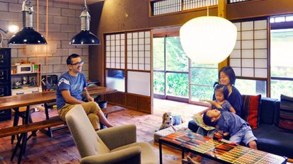 ミッドセンチュリーの家具が似合う同世代の日本家屋