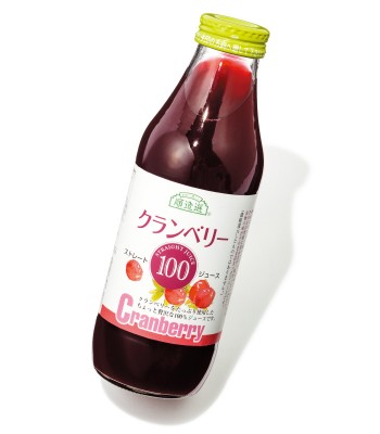 順造選 クランベリー果汁100%　￥3,600（500㎖×3本）　マルカイコーポレーション☎0120･103･712　http://www.junzosen.com/