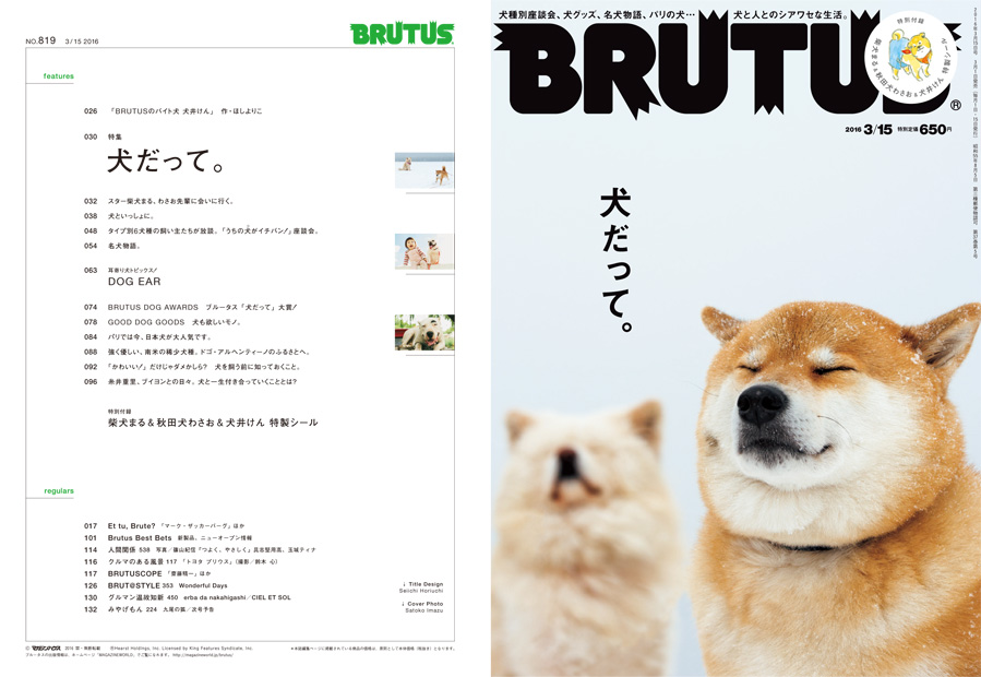 Brutus No. 819 | BRUTUS | マガジンワールド