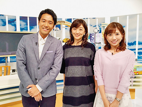 スポーツ番組のコメンテーターとしても活躍。静岡放送テレビ『みなスポ』に月1回出演。