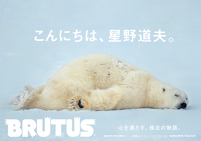 BRUTUS 830号：こんにちは、星野道夫。